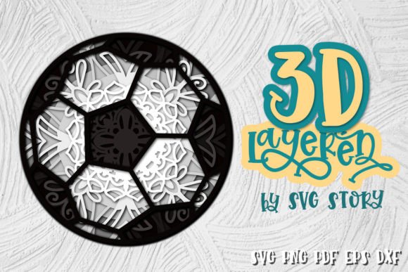 3D Football Ball Layered SVG: Laser Cutting Ornaments Review