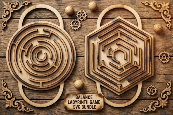 Balance Labyrinth Game SVG Bundle: Laser Cutting Toys Amp Review