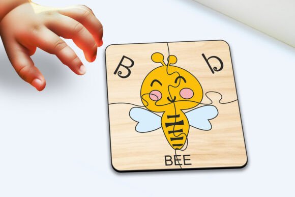 Bee Kid Puzzle SVG: Laser Cutting Signs for Playful Brands