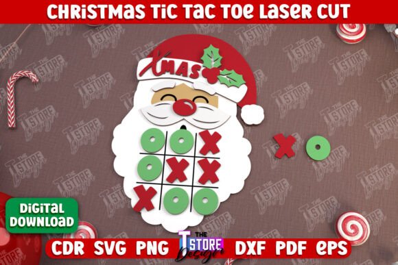 Christmas Tic Tac Toe CNC: Laser Cutting Winter Amp Review