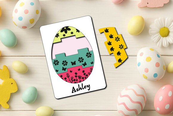 Easter Puzzle Kid Game Laser Cutting for Spring