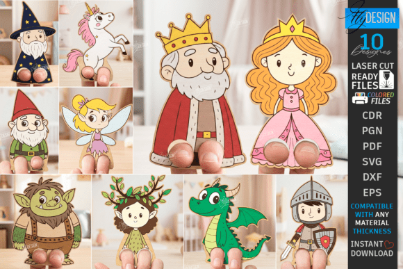 Fantasy Finger Puppet Laser Cutting Toys Amp Bundle