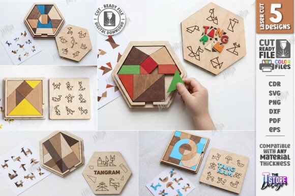 Geometric Tangram: Laser Cut Puzzles Review