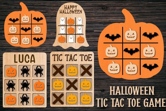 Halloween Tic Tac Toe: Laser Cutting for Autumn Amp