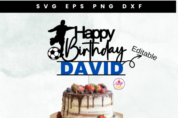 Kick off the Celebration Soccer Themed Laser Cut Cake Toppers