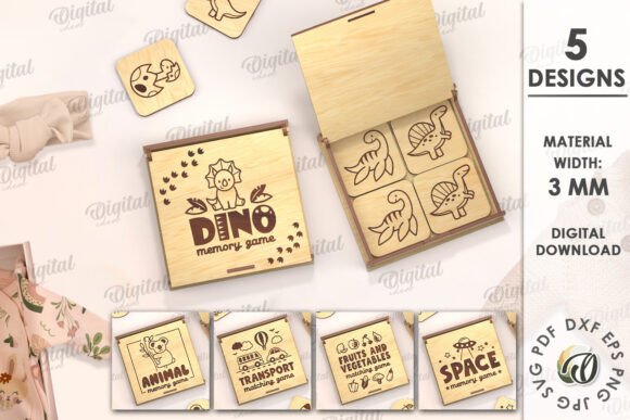 Kids Memory Game Boxes: Laser Cut Packaging for Branding