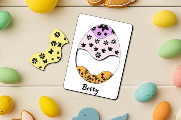 Laser Cut Easter Puzzle SVG: Spring Kid Game