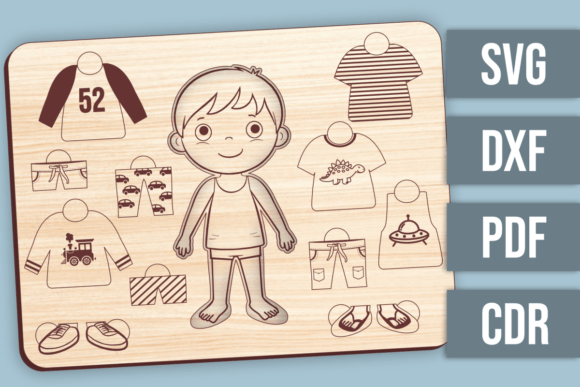Laser Cut Puzzles for Branding: Dress Up Oliver