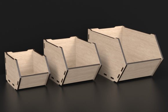 Laser Cutting Desk Organizer SVG for Stands