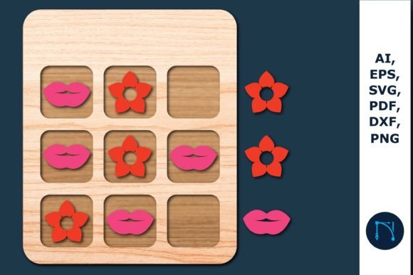 Laser Cutting Valentine S Day Tic Tac Toe Game