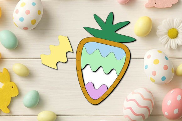 SVG Laser Carrot Easter Puzzle for Spring Amp Publishing