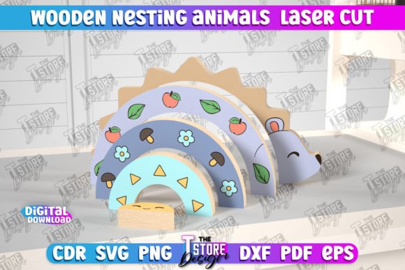 Wooden Nesting Hedgehog Baby Game CNC Review: Laser Cutting Ornaments